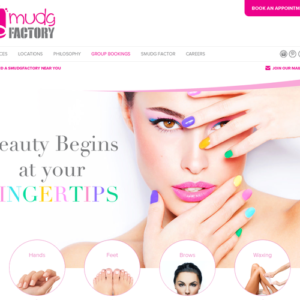 Website Design and development for nail salon in Dubai , UAE