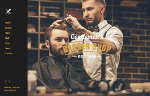 Website For Barber and Salon